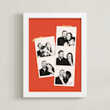 "Photo Booth" - Framed Photo in Tomato by Morgan Kendall - Framed