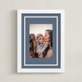 "Distant Border: Portrait" - Framed Photo in Blueberry by Angela Garrick - Framed