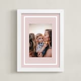 "Distant Border: Portrait" - Framed Photo in Blush by Angela Garrick - Framed