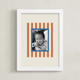 "Mat Striping: Portrait" - Framed Photo in Rust by Carrie Moradi - Framed
