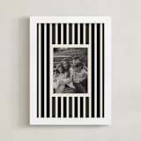 "Classically Striped: Portrait" - Framed Photo in Charcoala by Kercia Jane - Framed