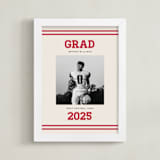 "Team Grad: Portrait Framed Photo" - Framed Photo in Cherry by Louise Kay - Framed
