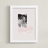 "Love Scribble: Portrait" - Framed Photo in Crimson by Jenny Millington - Framed