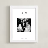 "Monogram: Square Framed Photo " - Framed Photo in White by Minted - Framed