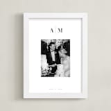 "Monogram: Portrait Framed Photo " - Framed Photo in White by Minted - Framed