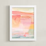 "Rising Light" - Art Print in Sunrise by Hooray Creative - Framed