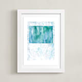 "Colorado in Paint" - Art Print in Colorado Green by Denise Wong - Framed
