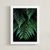 "Layers of green" - Art Print in Deep Green by Bethania Lima - Framed
