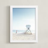 "Tower 2" - Art Print in tower blue by Kamala Nahas - Framed