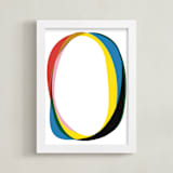 "Rings 1" - Art Print in MId Century Modern Primary by Christina Flowers - Framed