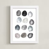 "Rinse and Repeat" - Art Print in Slate by Susie Allen - Framed