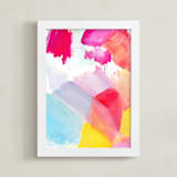 "Fragment" - Art Print in Cerise by Hooray Creative - Framed