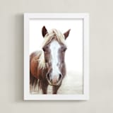 "Ginger Girl" - Art Print in Ginger by Robin Ott - Framed