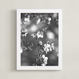 "Vintage Blossoms I" - Art Print in Sunlit Grey by Hettie Roberts - Framed