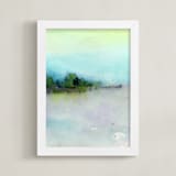 "Lakeside" - Art Print in Mint by Lindsay Megahed - Framed