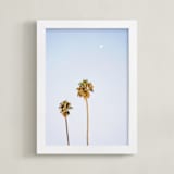 "California Sky" - Art Print in Pastel Blue by Tania Medeiros - Framed