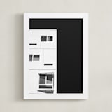 "rectangle with me" - Art Print in coal by Kamala Nahas - Framed