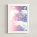 "Cotton Candy Clouds" - Art Print in Cotton Candy by Erin Beutel - Framed