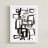 "Alternative Paths" - Art Print in Extreme Black by Bethania Lima - Framed
