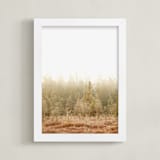 "Blushing Bog" - Art Print in Dry Autumn Auburn by Jennifer Squires - Framed