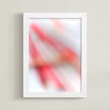 "rubescent array" - Art Print in rosy ruby by Naomi Ernest - Framed
