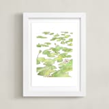 "Magic Spell" - Art Print in Sap Green by Natalie Groves - Framed