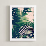 "Labyrinths" - Art Print in forest green by ALICIA BOCK - Framed