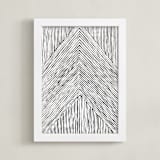 "Carved" - Art Print in Grey by Emily Kariniemi - Framed