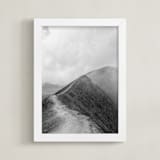 "Mighty Mount Bromo" - Art Print in Black & White by Marianne Brouwer - Framed