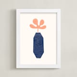 "Modern Vase #2" - Art Print in Blush by Field and Sky - Framed