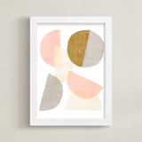 "Shifting" - Art Print in Blush by Kelly Nasuta - Framed