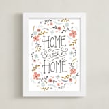"Home Sweet Home" - Art Print in Pastel by Kristen Smith - Framed