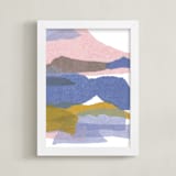 "mountain sunset three" - Art Print in summer storm by Carrie Moradi - Framed