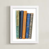 "Vintage Books" - Art Print in Vintage by Sheila Corcoran - Framed