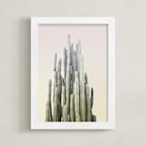"Summer Yellow Cactus" - Art Print in summer palette by Wilder California - Framed