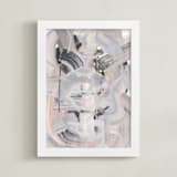 "Pastel Weave" - Art Print in Pastel by Angela Simeone - Framed
