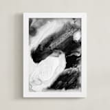 "Hemingway" - Art Print in Midnight Charcoal by Katherine Jury - Framed