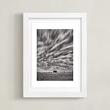 "Fireball" - Art Print in Stormy Sky Grey by Gabrial Reising - Framed