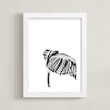 "Tropical Wave" - Art Print in Noir by Alicia Youngken - Framed