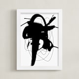 "synapse" - Art Print in Black and White by Ilana Greenberg - Framed