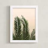 "Tropical Palm Tree" - Art Print in Golden by Wilder California - Framed