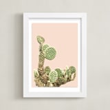 "cactus coins" - Art Print in Cactus by Baumbirdy - Framed