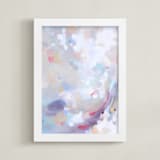 "dancing stars" - Art Print in Soft Light by Jennifer Hallock - Framed