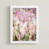 "PINK CACTI" - Art Print in Blush by Shannon Kirsten - Framed