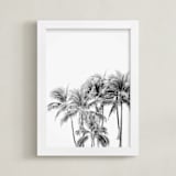 "Vacation Mode" - Art Print in White by Irene Suchocki - Framed