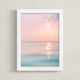 "sorbet sea" - Art Print in Sunset by Kamala Nahas - Framed