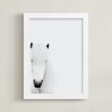 "Dalla" - Art Print in Snow by Irene Suchocki - Framed