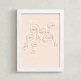 "lunettes" - Art Print in Linen by On Friday We - Framed