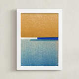 "Horizons II" - Art Print in Marigold by Sumak Studio - Framed