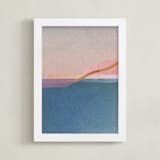 "Horizons IV" - Art Print in ocean by Sumak Studio - Framed